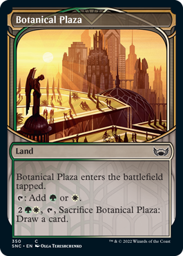 [350]【EN】【FOIL】■ショーケース■植物広場/Botanical Plaza【SNC】[C][土地]
