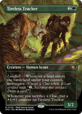 [026]【EN】■ボーダーレス■不屈の追跡者/Tireless Tracker【SPG】[M][緑]