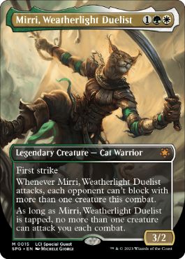 [015]【EN】■ボーダーレス■ウェザーライトの決闘者、ミリー/Mirri, Weatherlight Duelist【SPG】[M][多色]