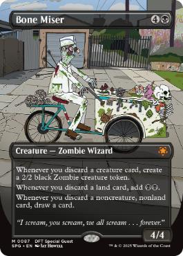 [087]【EN】【FOIL】■ボーダーレス■骨たかりの守銭奴/Bone Miser【SPG】[M][黒]