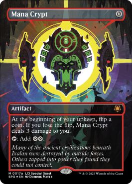 [017]【EN】【ネオンインクFOIL】■ボーダーレス■魔力の墓所/Mana Crypt》(多色)【SPG】[M][茶]
