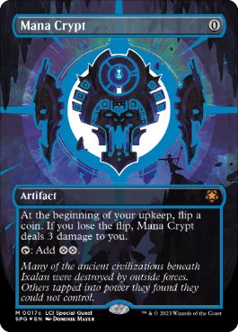 [017]【EN】【ネオンインクFOIL】■ボーダーレス■魔力の墓所/Mana Crypt》(青)【SPG】[M][茶]