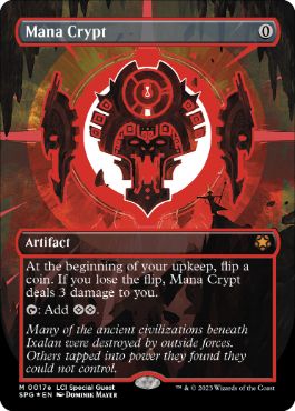 [017]【EN】【ネオンインクFOIL】■ボーダーレス■魔力の墓所/Mana Crypt》(赤)【SPG】[M][茶]