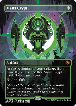 [017]【EN】【ネオンインクFOIL】■ボーダーレス■魔力の墓所/Mana Crypt》(緑)【SPG】[M][茶]