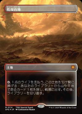 [114]【JP】【ドラゴンスケイルFOIL】■ボーダーレス■乾燥台地/Arid Mesa【SPG】[M][土地]