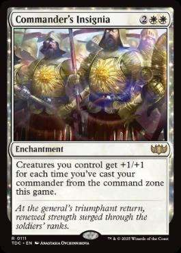 [111]【EN】指揮官の徽章/Commander's Insignia【TDC】[R][白]