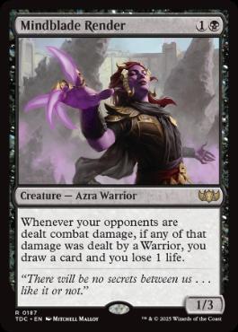 [187]【EN】精神刃の断裂者/Mindblade Render【TDC】[R][黒]