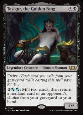 [197]【EN】黄金牙、タシグル/Tasigur, the Golden Fang【TDC】[R][黒]