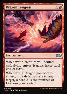 [094]【EN】龍の大嵐/Dragon Tempest【TDC】[U][赤]