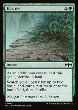 [258]【EN】砕土/Harrow【TDC】[C][緑]