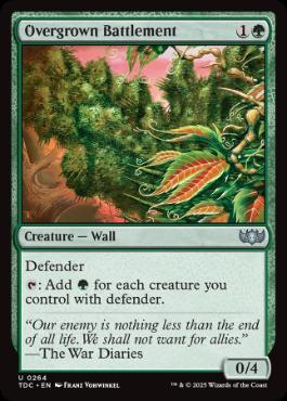 [264]【EN】草茂る胸壁/Overgrown Battlement【TDC】[U][緑]