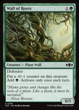 [278]【EN】根の壁/Wall of Roots【TDC】[C][緑]
