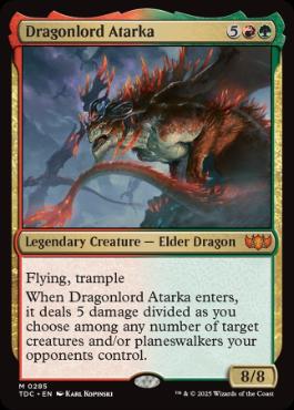 [285]【EN】龍王アタルカ/Dragonlord Atarka【TDC】[M][多色]