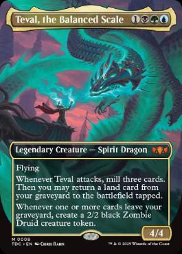 [008]【EN】【FOIL】■ボーダーレス■釣り合った天秤、テヴァル/Teval, the Balanced Scale【TDC】[M][多色]