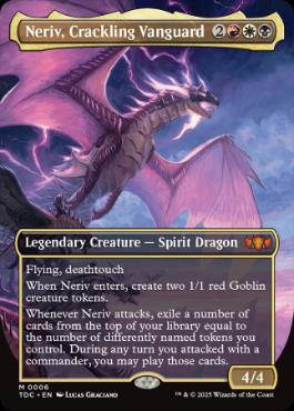 [006]【EN】【FOIL】■ボーダーレス■火花散らせる先駆、ネリーヴ/Neriv, Crackling Vanguard【TDC】[M][多色]