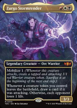 [010]【EN】【FOIL】■ボーダーレス■嵐裂きのズルゴ/Zurgo Stormrender【TDC】[M][多色]