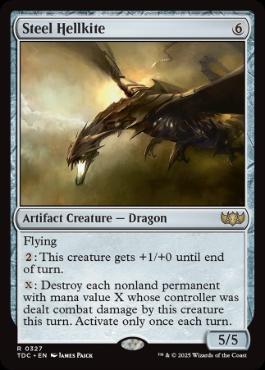 [327]【EN】鋼のヘルカイト/Steel Hellkite【TDC】[R][茶]