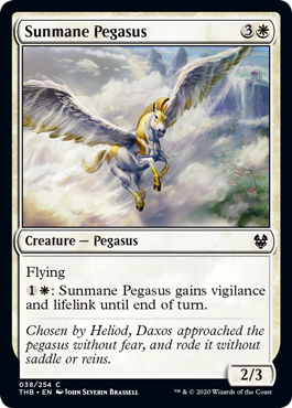 [038]【EN】陽光たてがみのペガサス/Sunmane Pegasus【THB】[C][白]