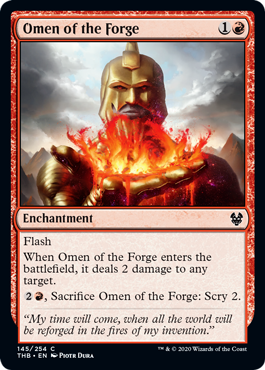 [145]【EN】鍛冶の神のお告げ/Omen of the Forge【THB】[C][赤]