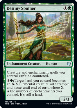 [168]【EN】運命を紡ぐ者/Destiny Spinner【THB】[U][緑]
