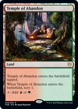 [244]【EN】奔放の神殿/Temple of Abandon【THB】[R][土地]