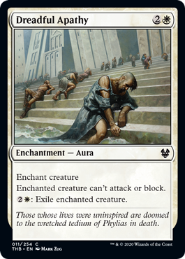 [011]【EN】【FOIL】凄絶な無気力/Dreadful Apathy【THB】[C][白]