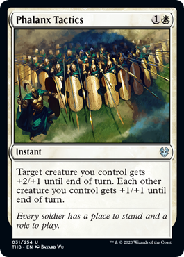 [031]【EN】【FOIL】密集戦術/Phalanx Tactics【THB】[U][白]