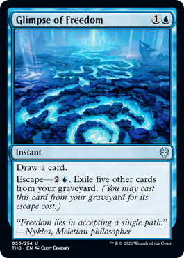 [050]【EN】【FOIL】垣間見た自由/Glimpse of Freedom【THB】[U][青]