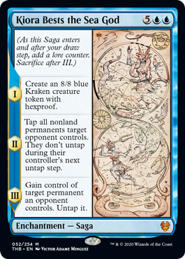 [052]【EN】【FOIL】キオーラ、海神を打ち倒す/Kiora Bests the Sea God【THB】[M][青]