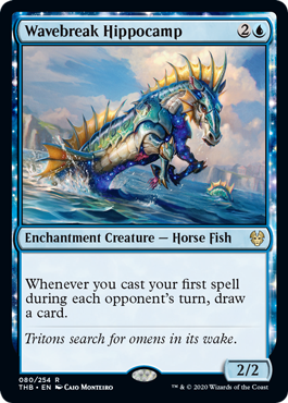 [080]【EN】【FOIL】波破りの海馬/Wavebreak Hippocamp【THB】[R][青]
