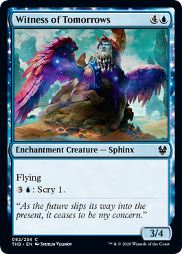 [082]【EN】【FOIL】明日の目撃者/Witness of Tomorrows【THB】[C][青]