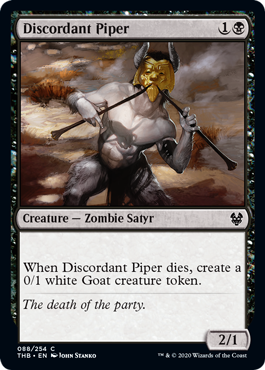 [088]【EN】【FOIL】不協和音の笛吹き/Discordant Piper【THB】[C][黒]