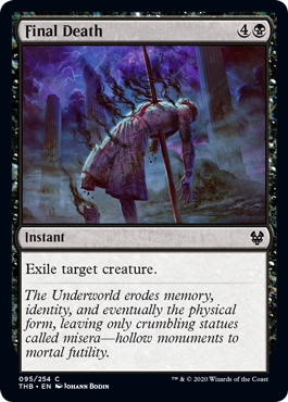 [095]【EN】【FOIL】最後の死/Final Death【THB】[C][黒]