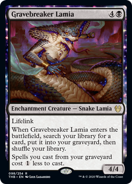 [098]【EN】【FOIL】墓破りのラミア/Gravebreaker Lamia【THB】[R][黒]