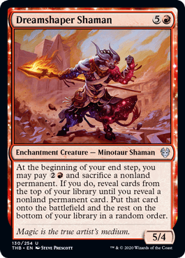 [130]【EN】【FOIL】夢固めのシャーマン/Dreamshaper Shaman【THB】[U][赤]
