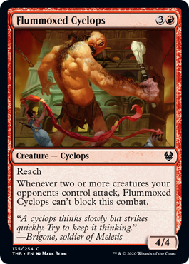 [135]【EN】【FOIL】混乱したサイクロプス/Flummoxed Cyclops【THB】[C][赤]