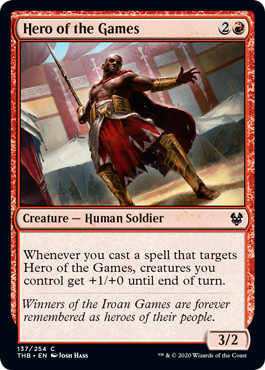 [137]【EN】【FOIL】競技会の英雄/Hero of the Games【THB】[C][赤]