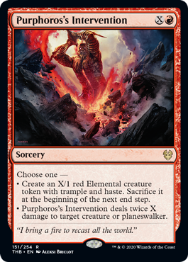 [151]【EN】【FOIL】パーフォロスの介入/Purphoros's Intervention【THB】[R][赤]
