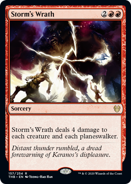 [157]【EN】【FOIL】嵐の怒り/Storm's Wrath【THB】[R][赤]