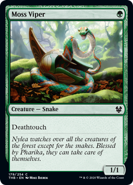 [179]【EN】【FOIL】苔のバイパー/Moss Viper【THB】[C][緑]