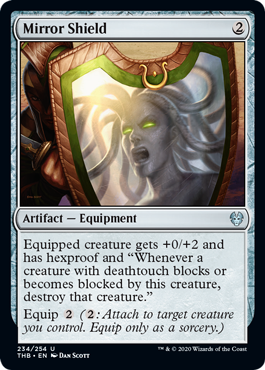 [234]【EN】【FOIL】鏡の盾/Mirror Shield【THB】[U][茶]