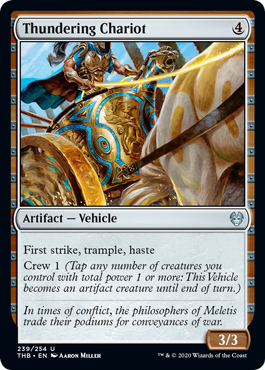 [239]【EN】【FOIL】轟く戦車/Thundering Chariot【THB】[U][茶]