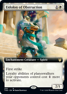 [299]【EN】■拡張アート■障害の幻霊/Eidolon of Obstruction【THB】[R][白]