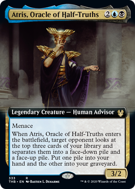 [333]【EN】■拡張アート■半真実の神託者、アトリス/Atris, Oracle of Half-Truths【THB】[R][多色]
