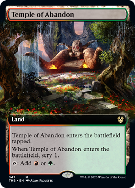 [347]【EN】■拡張アート■奔放の神殿/Temple of Abandon【THB】[R][土地]