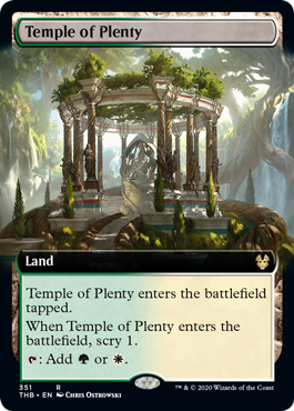 [351]【EN】■拡張アート■豊潤の神殿/Temple of Plenty【THB】[R][土地]