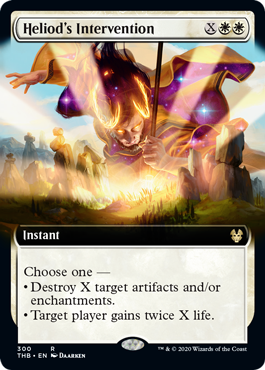 [300]【EN】【FOIL】■拡張アート■ヘリオッドの介入/Heliod's Intervention【THB】[R][白]