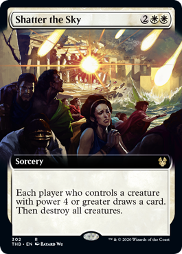 [302]【EN】【FOIL】■拡張アート■空の粉砕/Shatter the Sky【THB】[R][白]