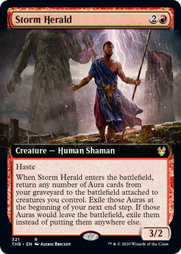 [321]【EN】【FOIL】■拡張アート■嵐の伝令/Storm Herald【THB】[R][赤]
