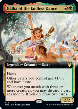 [338]【EN】【FOIL】■拡張アート■終わりなき踊りのガリア/Gallia of the Endless Dance【THB】[R][多色]